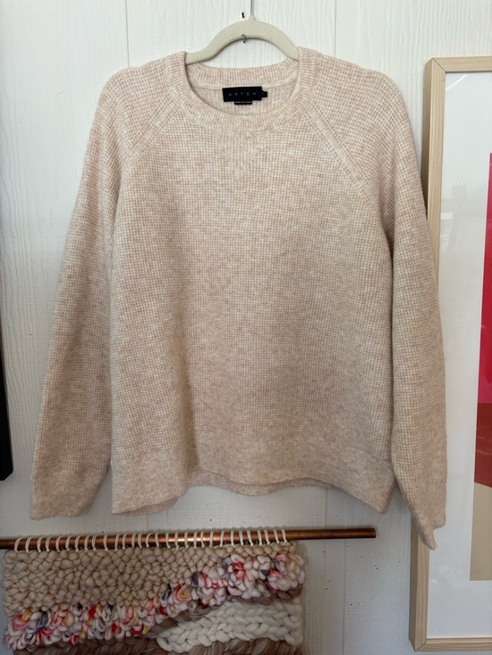 Hatch Sweaters - Hatch Beige Cream Crewneck Sweater
